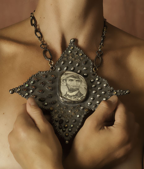 Abe (with Hint of George):  Legal and Tender:  Necklace with Handmade Chain